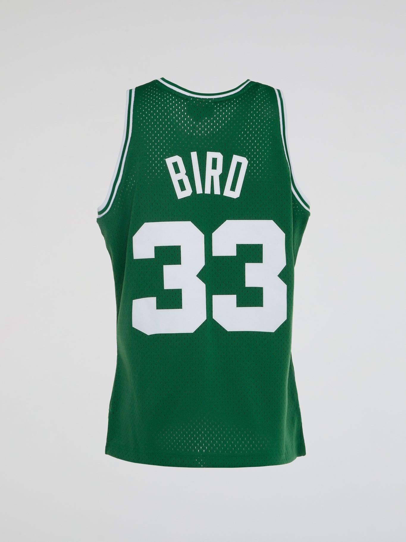 NBA Swingman Home Jersey Celtics 85 Larry Bird - White - B-Hype Society