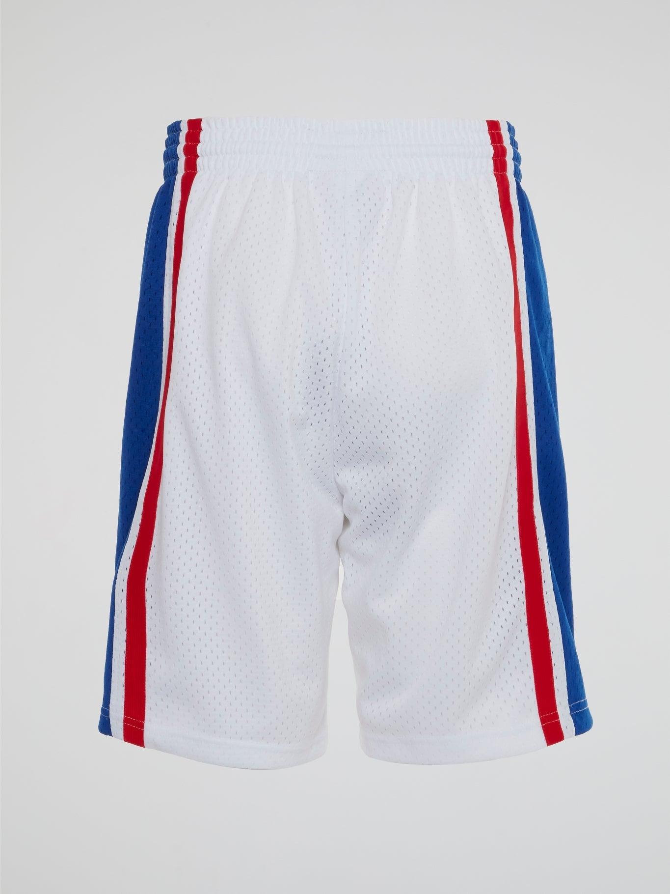 NBA Swingman Home Shorts 76Ers 96-97 - White - B-Hype Society