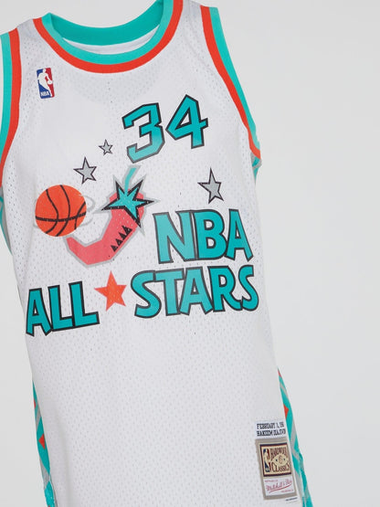 NBA Swingman Jersey All Star 96 Hakeem Olajuwon - White - B-Hype Society