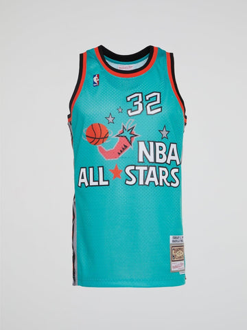 Mitchell and Ness - NBA Swingman Jersey All Star 96 Shaquille O\'Neal - Teal