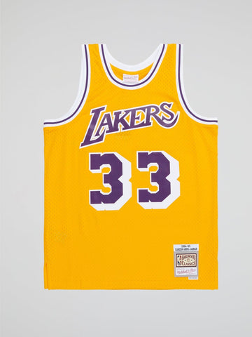 Mitchell and Ness - NBA Swingman Jersey Lakers 84 Kareem Abdul