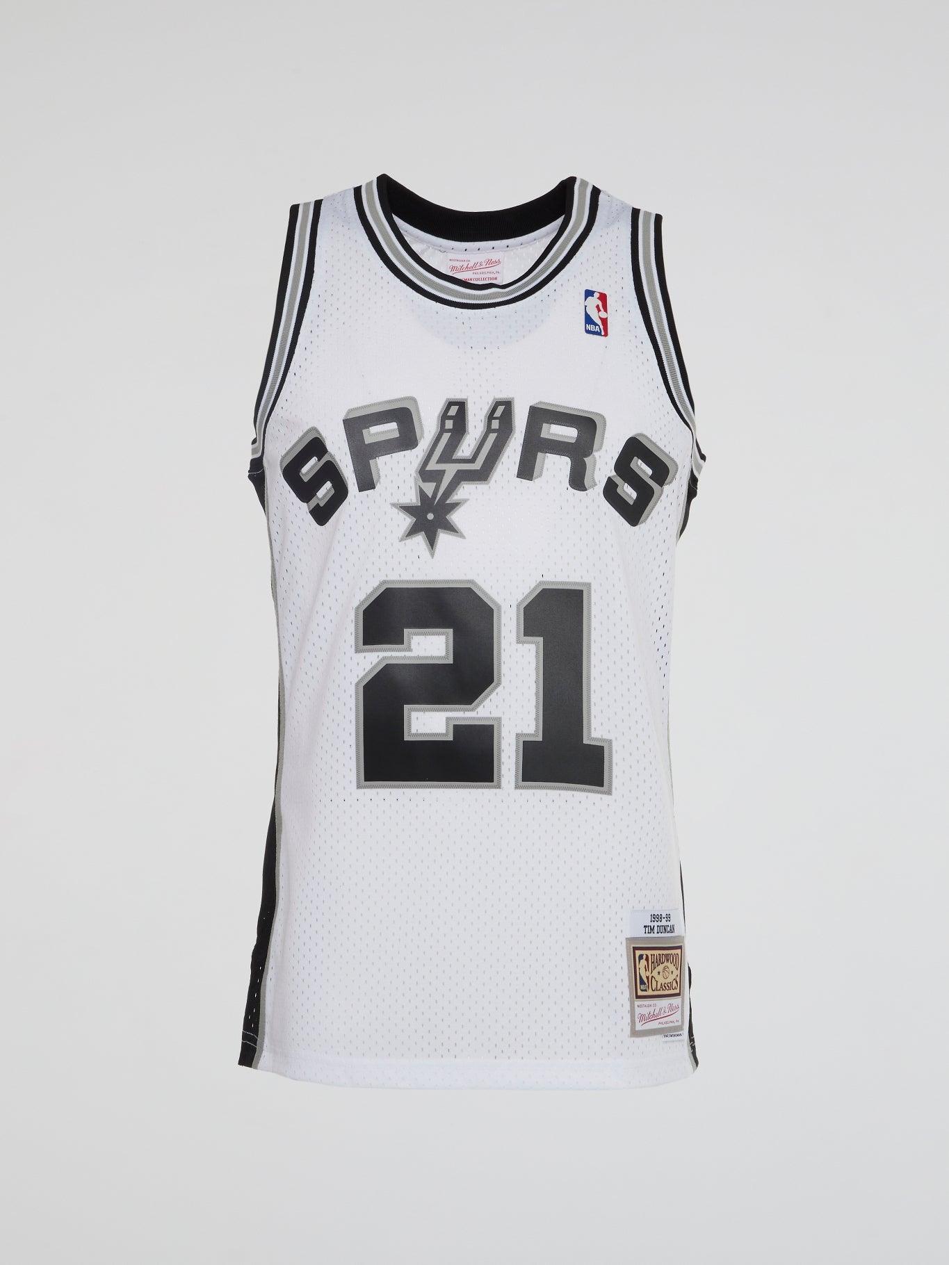 NBA Swingman Jersey Spurs 98 Tim Duncan - White - B-Hype Society