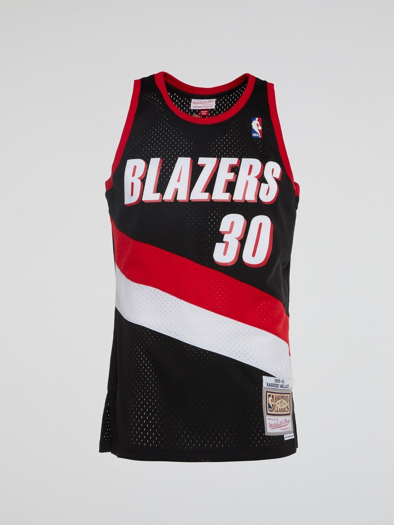 NBA Swingman Jersey Trail Blazers 99 Rasheed Wallace - Black - B-Hype Society