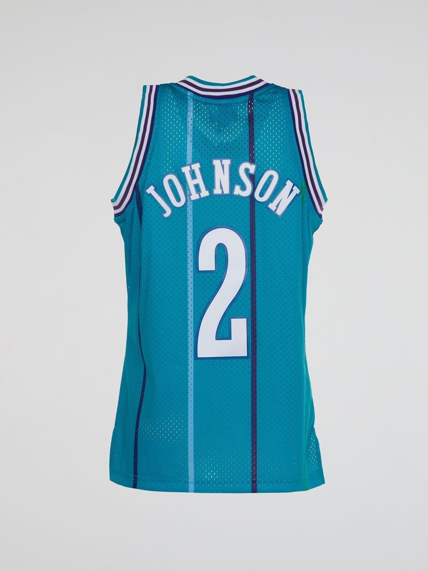 NBA Swingman Road Jersey Hornets 92 Larry Johnson - Teal - B-Hype Society