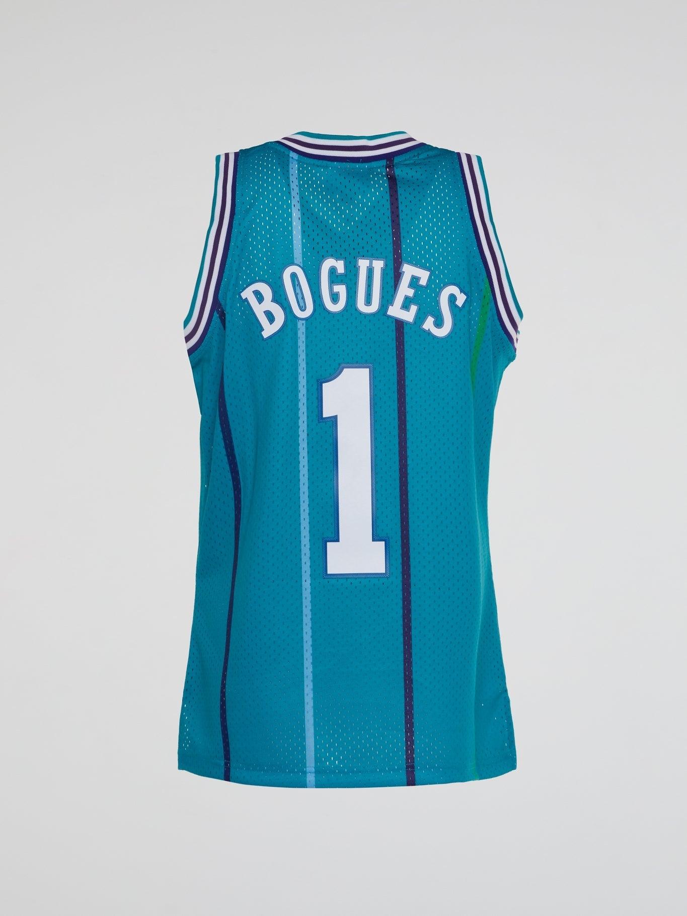 NBA Swingman Road Jersey Hornets 92 Muggsy Bogues - Teal - B-Hype Society