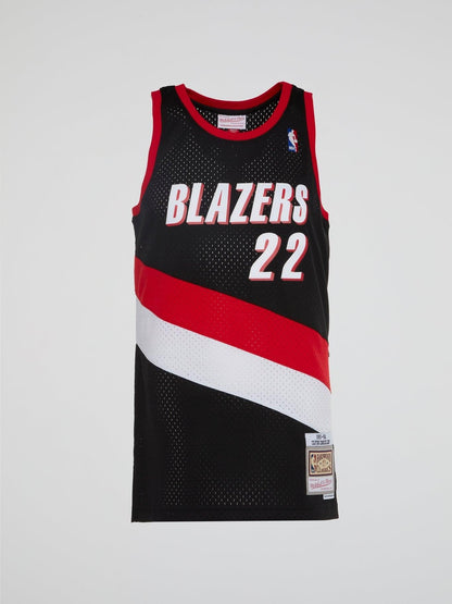 NBA Swingman Road Jersey Trail Blazers 91 Clyde Drexler - Black - B-Hype Society