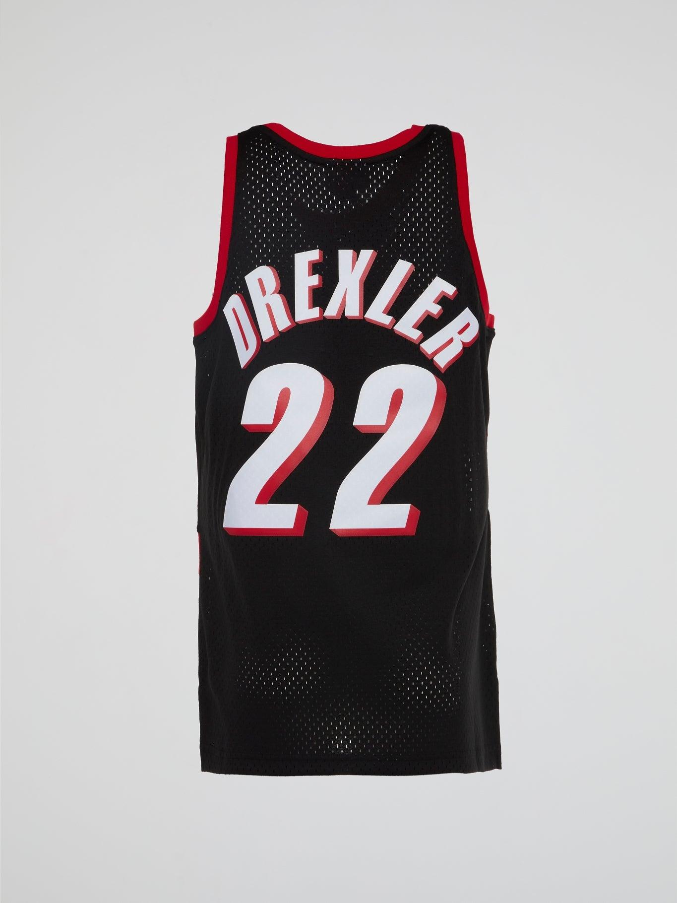 NBA Swingman Road Jersey Trail Blazers 91 Clyde Drexler - Black - B-Hype Society