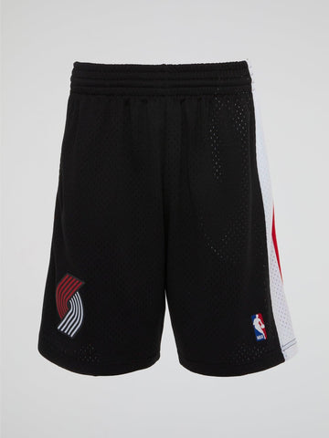Mitchell and Ness - NBA Swingman Road Shorts Blazers 99-00 - Black