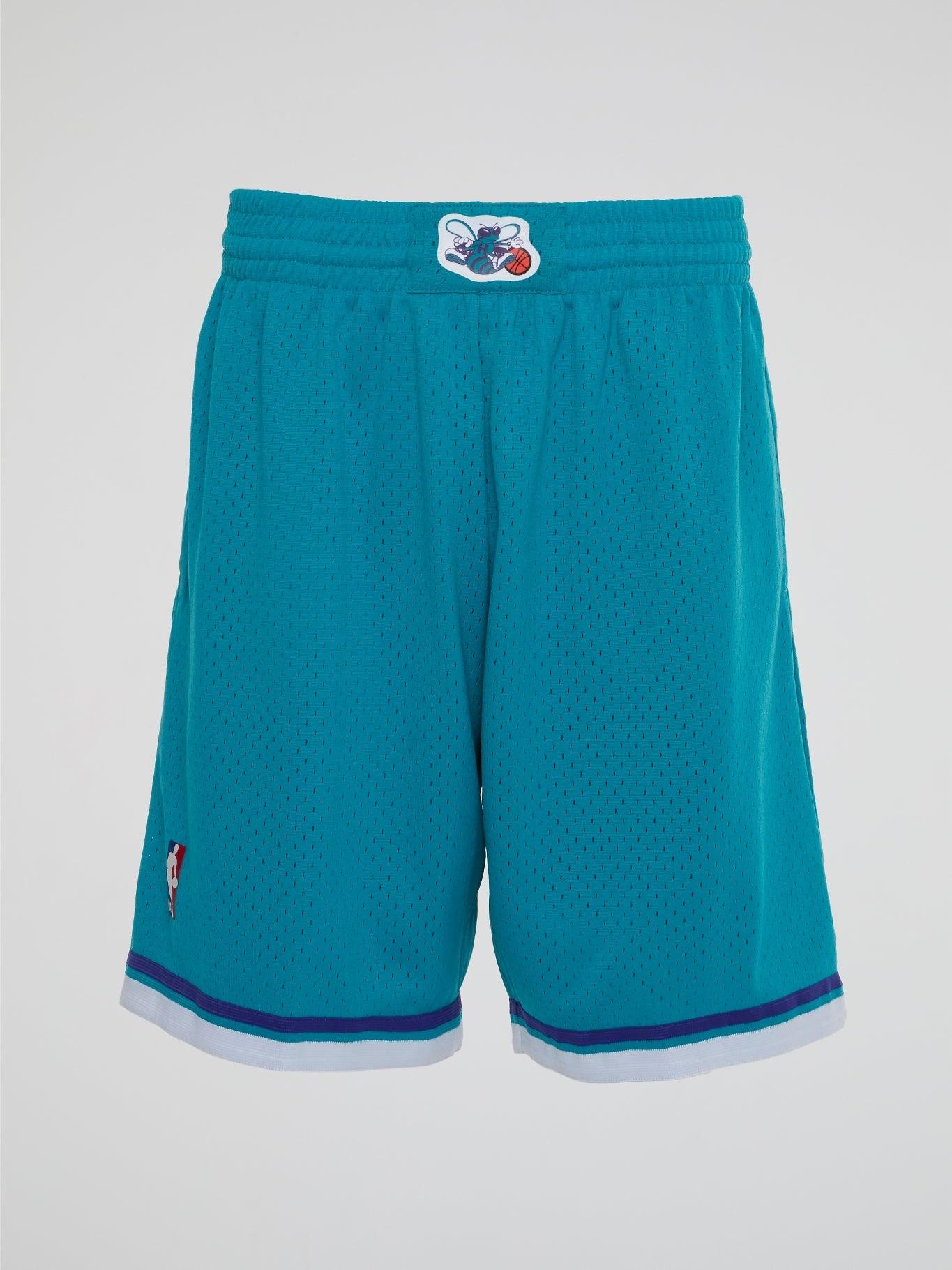 NBA Swingman Road Shorts Hornets 92-93 - Teal - B-Hype Society