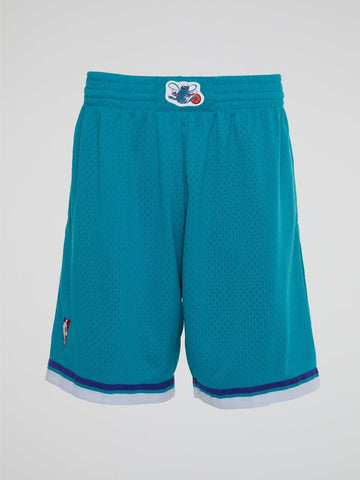 Mitchell and Ness - NBA Swingman Road Shorts Hornets 92-93 - Teal
