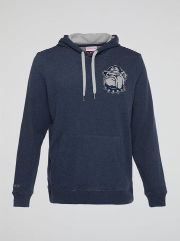 Mitchell and Ness - NCAA Classic French Terry Hoody Georgetown - Navy