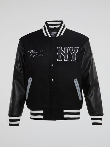 Headgear - New York Black Yankees Black Varsity Jacket