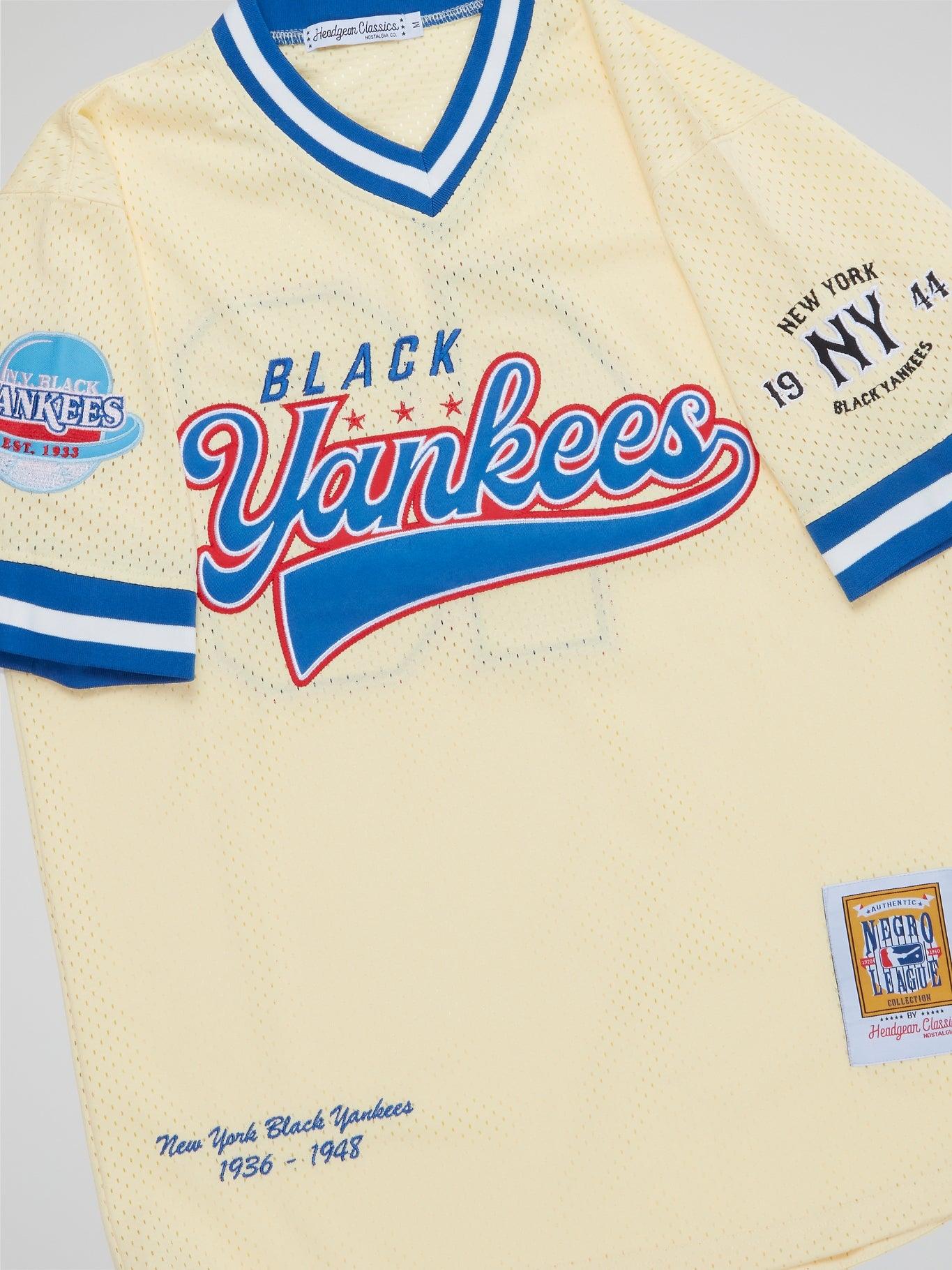 New York Black Yankees Cream Pullover Jersey - B-Hype Society