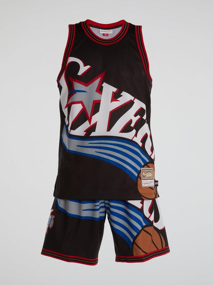 Philadelphia 76ers 2000 Big Face Shorts - B-Hype Society