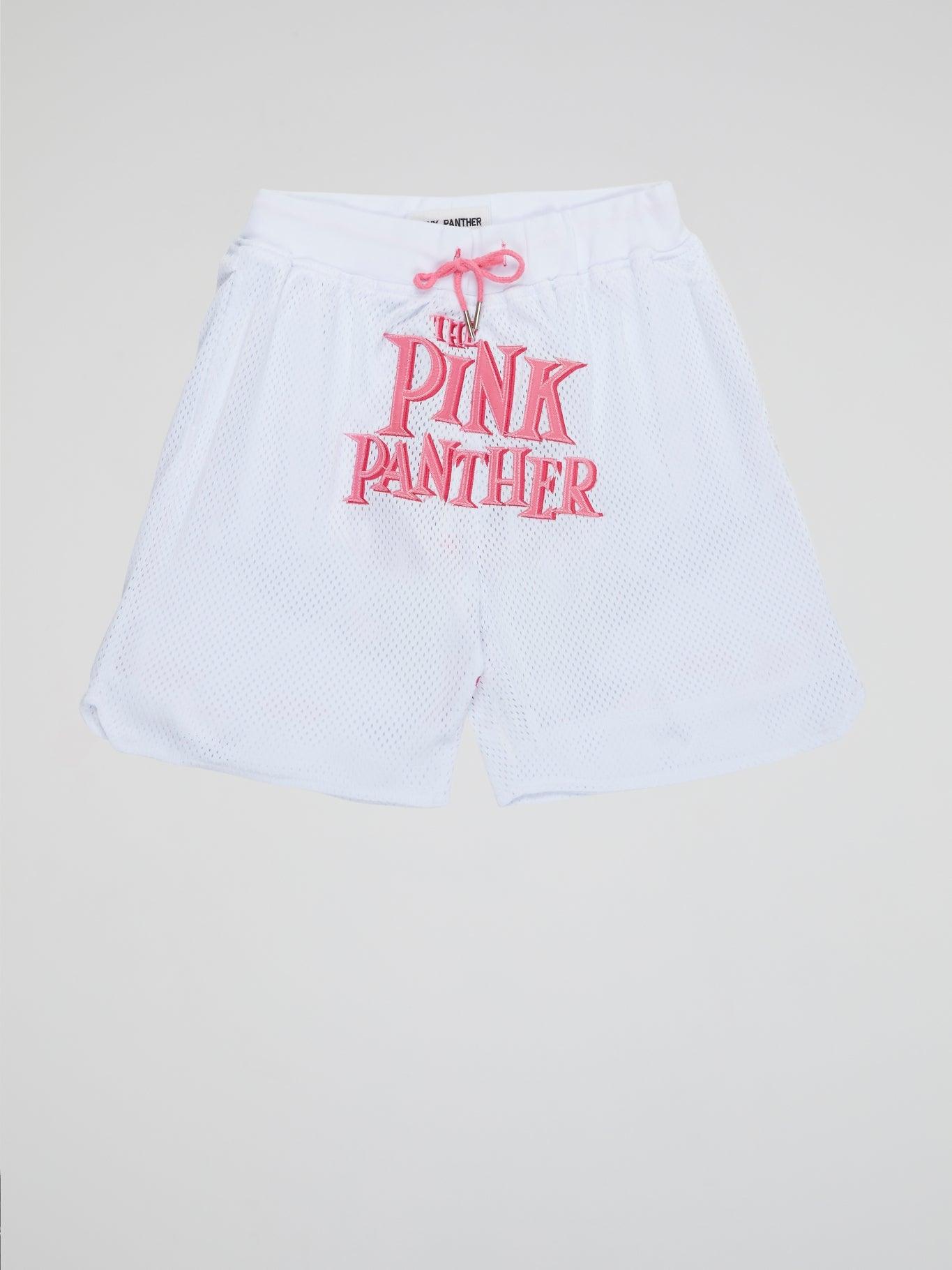 Pink Panther Shorts White - B-Hype Society