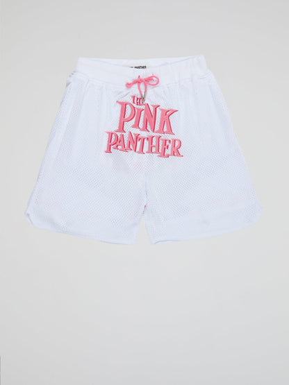 Pink Panther Shorts White - B-Hype Society