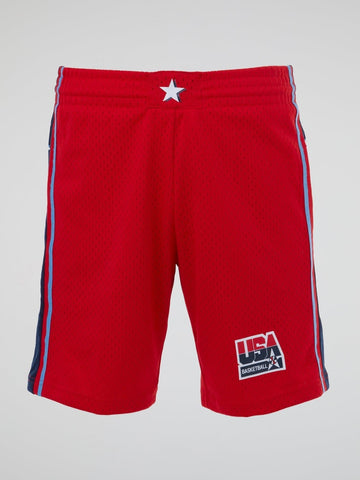 Mitchell and Ness - Red Swingman Shorts