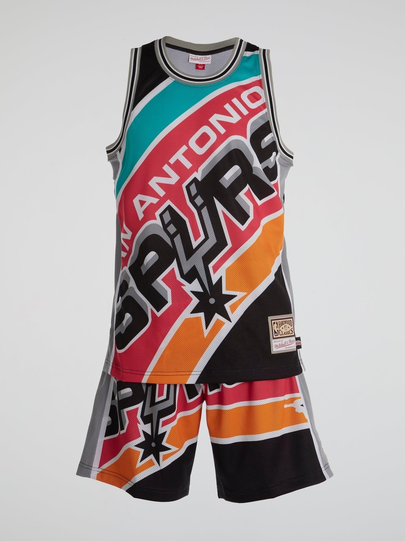 San Antonio Spurs 1998 Big Face Shorts - B-Hype Society
