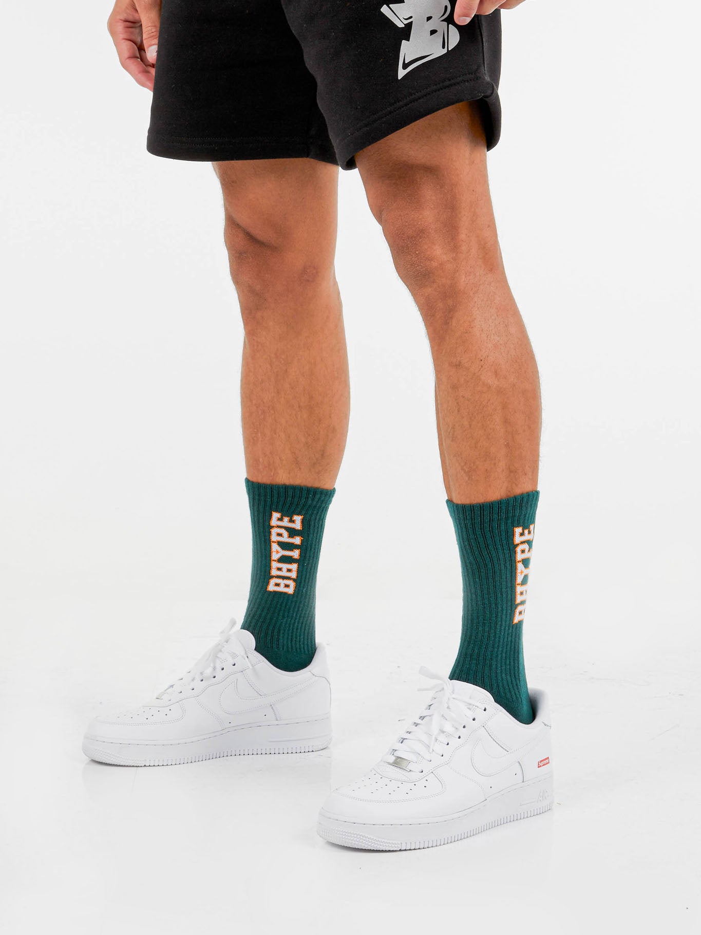 Bhype Society - Varsity B Socks Dark Green