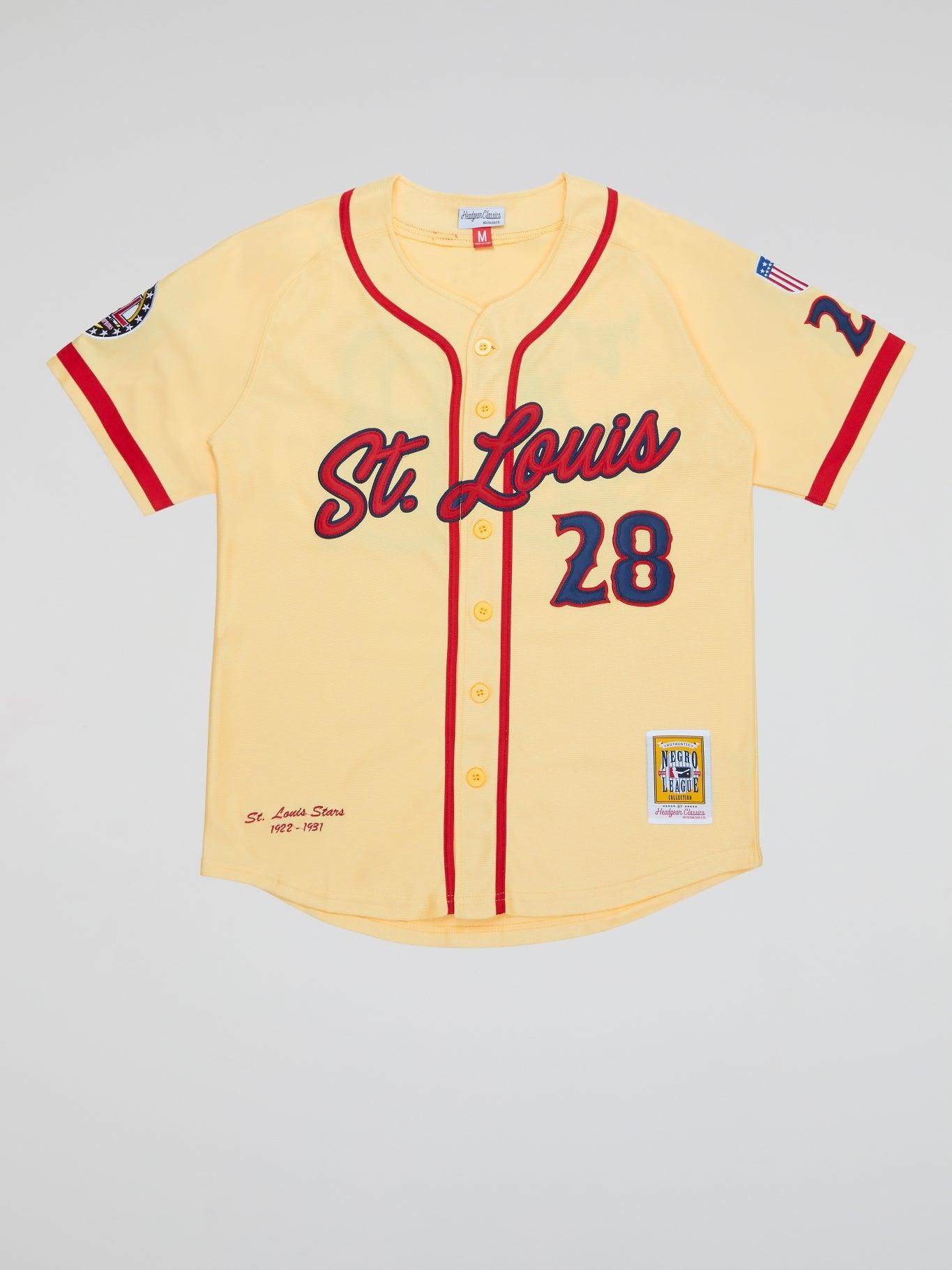 St Louis Stars Cream Button Down Jersey - B-Hype Society