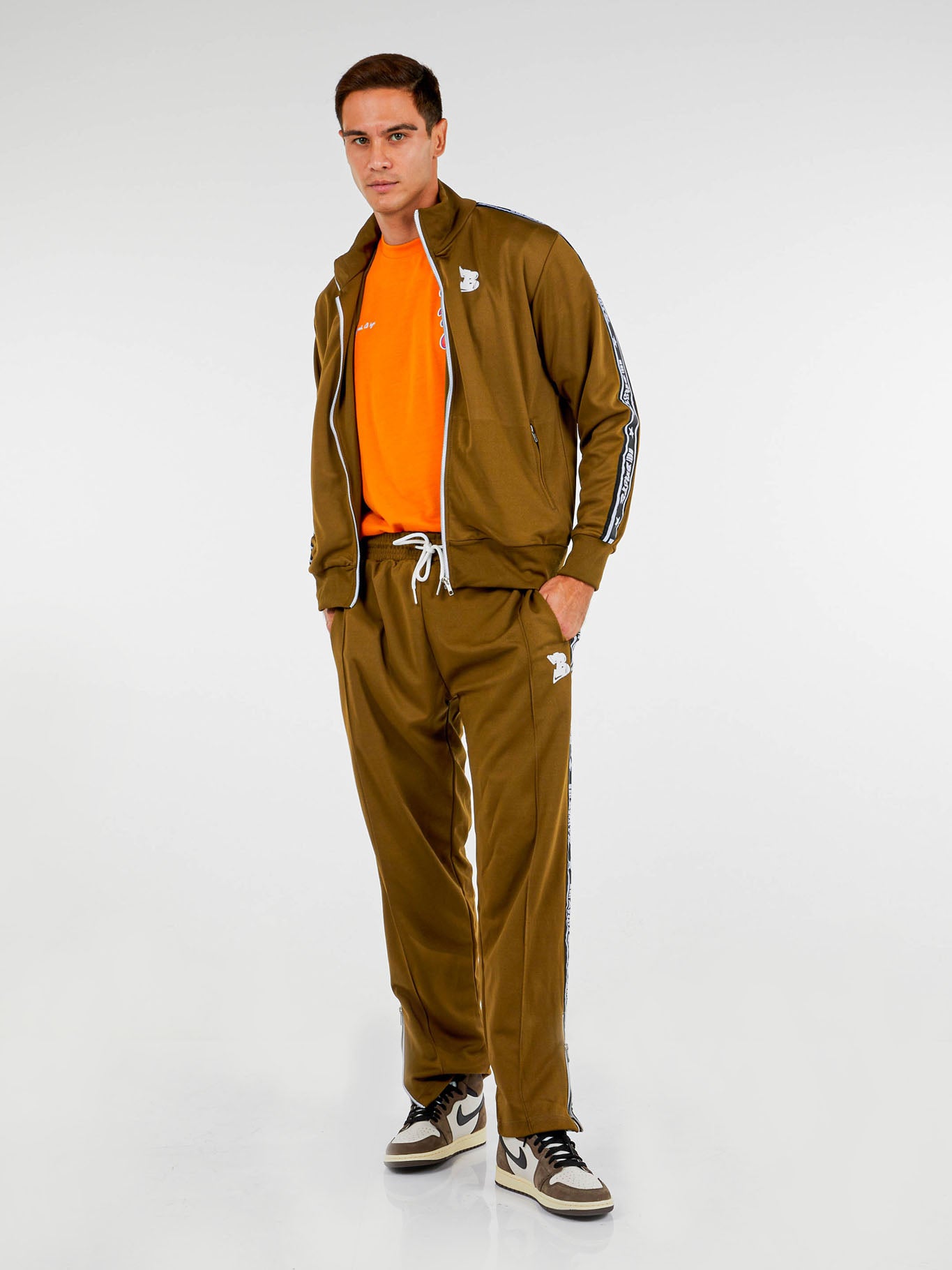 Bhype Society - Bhype Beige Retro Nylon Tracksuit