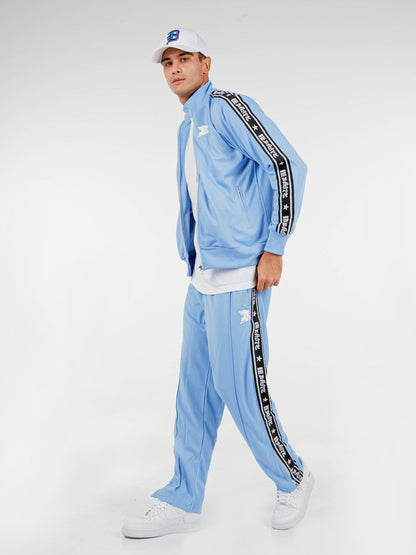 Bhype Society - Bhype Sky Blue Retro Nylon Tracksuit