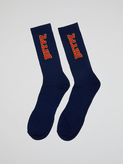 Varsity B Socks Blue - B-Hype Society