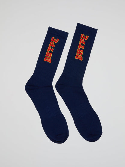 Varsity B Socks Blue - B-Hype Society