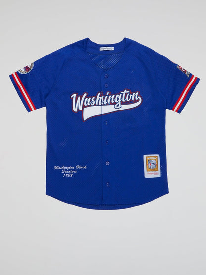 Washington Black Senators Button Down Jersey - B-Hype Society