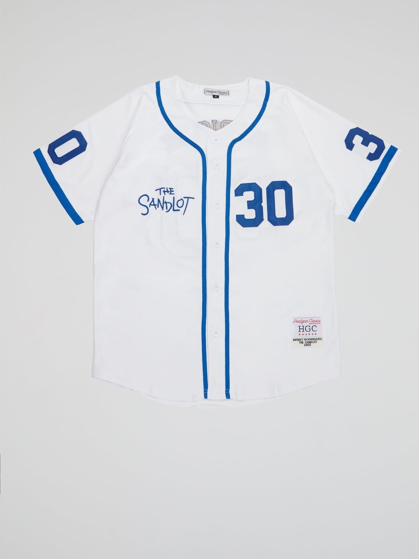 White Sandlot Baseball Jersey - B-Hype Society